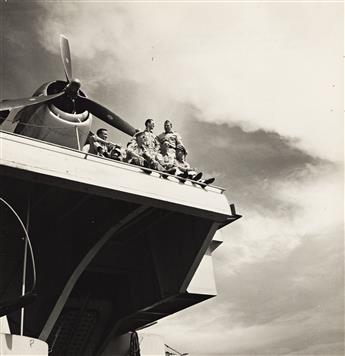 EDWARD STEICHEN (1879-1973) A group of 3 contact prints and 20 press prints of naval activities supervised or shot by Captain Steichen